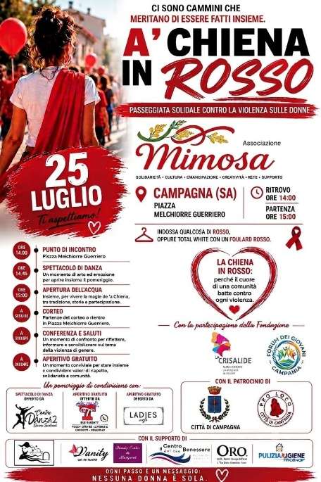 A’ Chiena in Rosso – passeggiata solidale a Campagna
